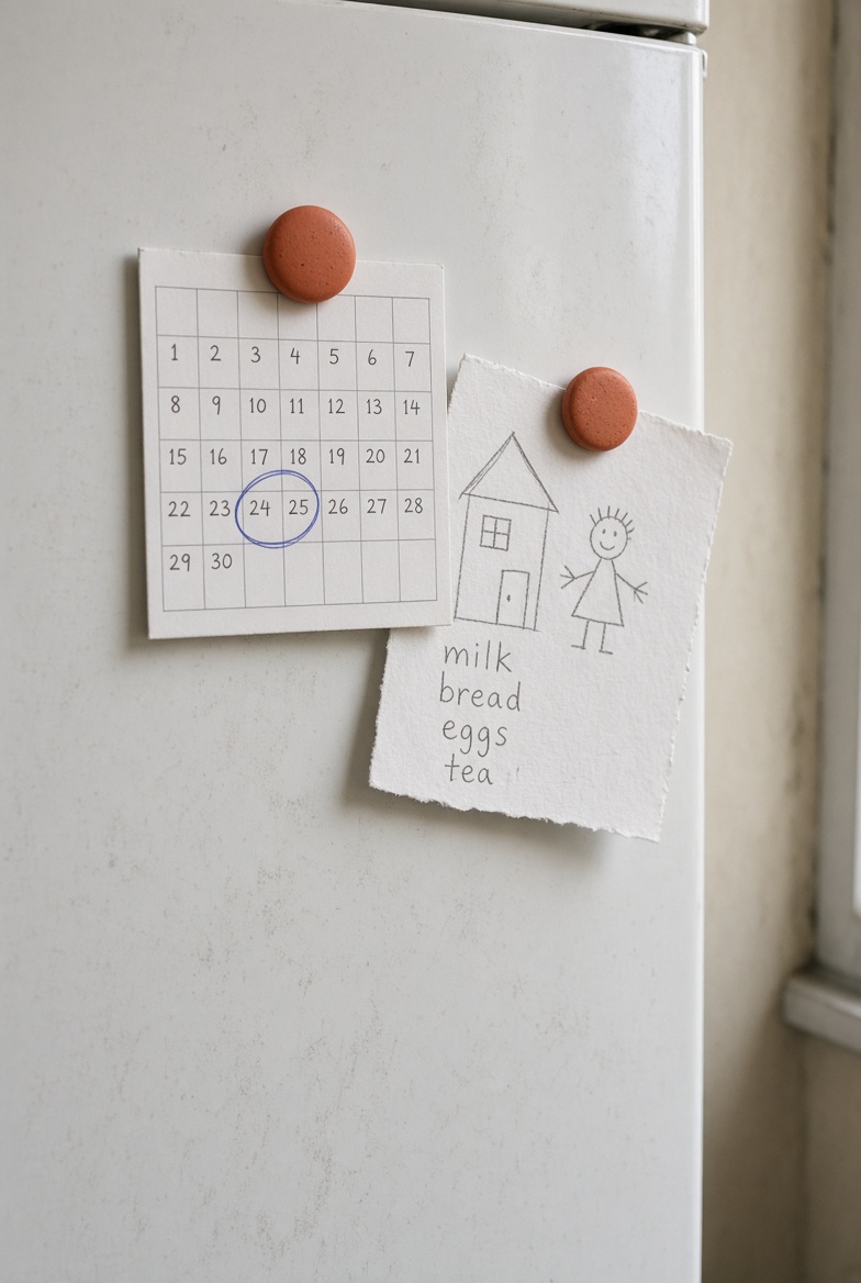 A date ringed in biro on a calendar